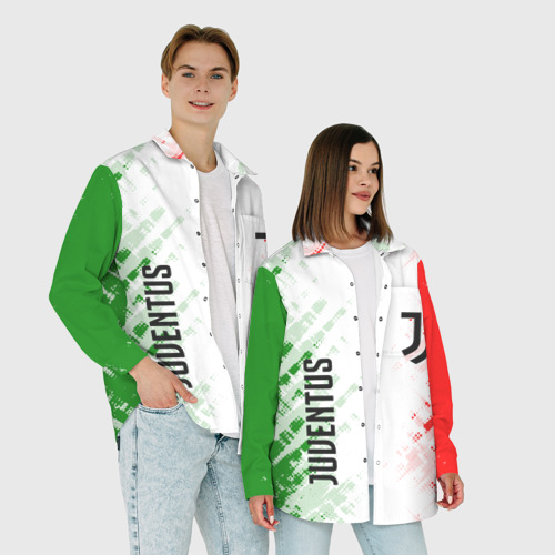 Женская рубашка oversize 3D с принтом Juventus, фото #4