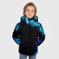 Зимняя куртка для мальчиков 3D Неоновый вихрь - фото 2