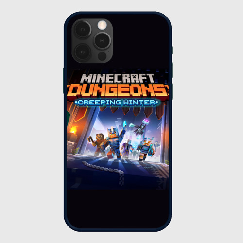 Чехол для iPhone 12 Pro с принтом Minecraft Dungeons, вид спереди #2