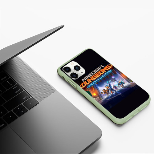 Чехол для iPhone 11 Pro матовый с принтом Minecraft Dungeons, фото #5