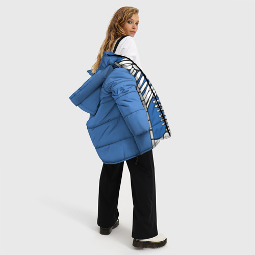 Женская зимняя куртка 3D с принтом Куртка санса Sans, вид сбоку #3