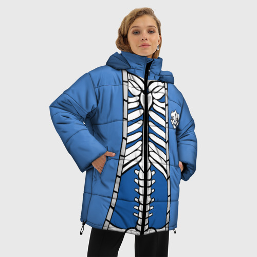Женская зимняя куртка 3D с принтом Куртка санса Sans, фото на моделе #1