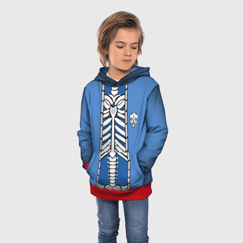 Детская толстовка 3D Куртка санса Sans, цвет красный - фото 3