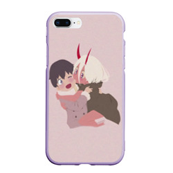 Чехол для iPhone 7Plus/8 Plus матовый Zero Two and hiro cute