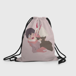 Рюкзак-мешок 3D Zero Two and hiro cute