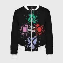 Женский бомбер 3D Just gamer