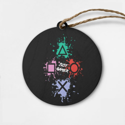 Деревянная игрушка круг Just gamer