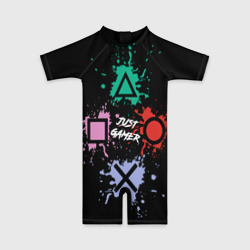Детский купальный костюм 3D Just gamer