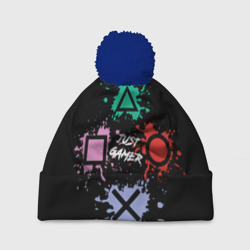 Шапка 3D c помпоном Just gamer