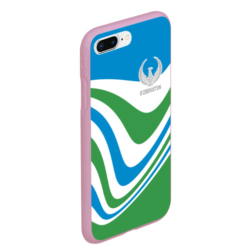Чехол для iPhone 7Plus/8 Plus матовый Узбекистан - герб страны - фото 3