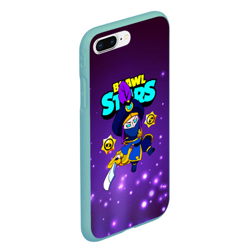 Чехол для iPhone 7Plus/8 Plus матовый с принтом Brawl Stars/Mortis, вид сбоку #3