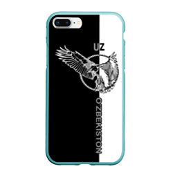 Чехол для iPhone 7Plus/8 Plus матовый Узбекистан орел в кольце