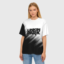 Женская футболка oversize 3D Linkin Park - фото 2