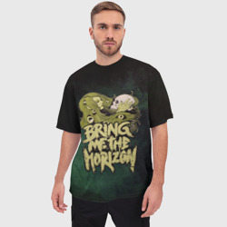 Мужская футболка oversize 3D Bring me the Horizon - фото 2