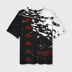 Женская футболка oversize 3D Horizon