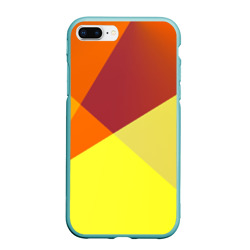 Чехол для iPhone 7Plus/8 Plus матовый Оранжевые углы