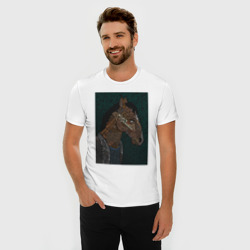 Мужская футболка хлопок Slim Конь БоДжек - фото 2