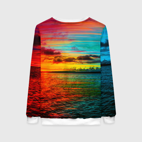 Женский свитшот 3D Glitch Sunset, цвет 3D печать - фото 2