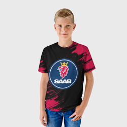 Детская футболка 3D Saab Сааб - фото 2