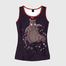 Женская майка 3D Хомяк Боо и пыльные зайчики