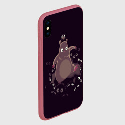 Чехол для iPhone XS Max матовый Хомяк Боо и пыльные зайчики - фото 2