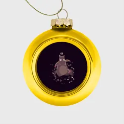 Ёлочный шар стеклянный/пластиковый Хомяк Боо и пыльные зайчики