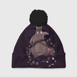 Шапка 3D c помпоном Хомяк Боо и пыльные зайчики