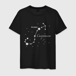 Мужская футболка хлопок Созвездие Скорпиона