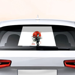 Наклейка на авто - для заднего стекла Самурай Ророно Зоро - One Piece