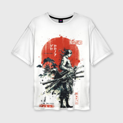 Женская футболка oversize 3D Самурай Ророно Зоро - One Piece
