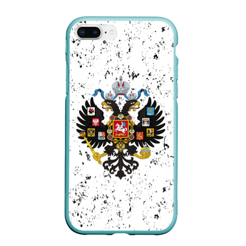 Чехол для iPhone 7Plus/8 Plus матовый Российская Империя, цвет мятный