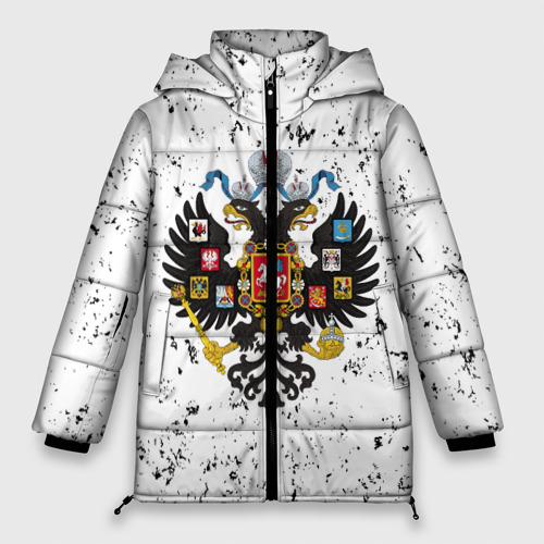 Женская зимняя куртка Oversize Российская Империя, цвет светло-серый