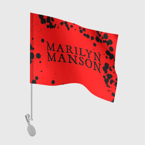 Флаг для автомобиля MARILYN MANSON / М. МЭНСОН