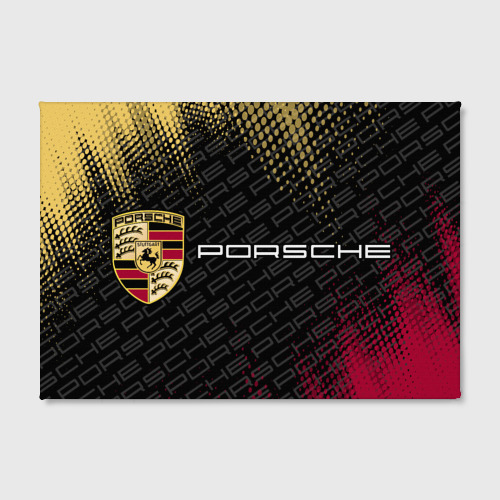 Холст прямоугольный PORSCHE / Порше, цвет 3D печать - фото 2