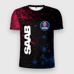 Спортивная футболка 3D SAAB / Сааб (Мужская)