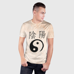 Мужская футболка 3D Slim Инь и Янь - фото 2