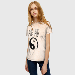 Женская футболка 3D Инь и Янь - фото 2