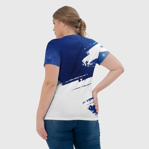 Женская футболка 3D с принтом TOTTENHAM HOTSPUR / Тоттенхэм, вид сзади #2
