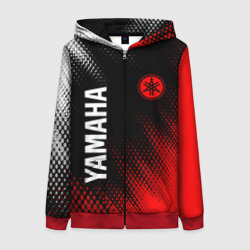 Женская толстовка 3D на молнии Yamaha motor Ямаха