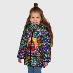 Зимняя куртка для девочек 3D Among Us shhhhhhh! - фото 2