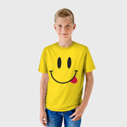 Детская футболка 3D Смайлик милый - фото 2