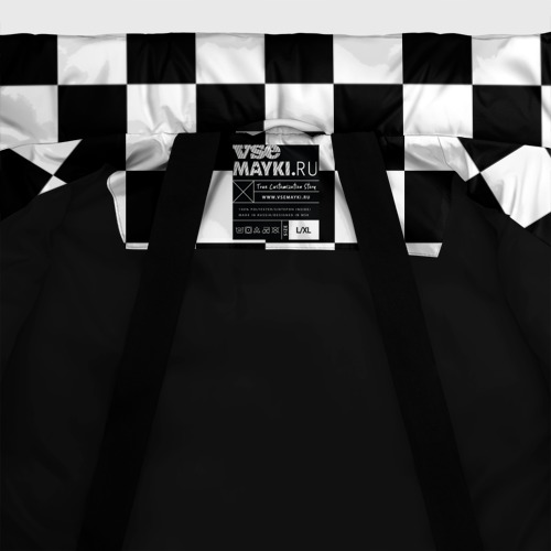 Мужская зимняя куртка 3D Шахматка, цвет черный - фото 7