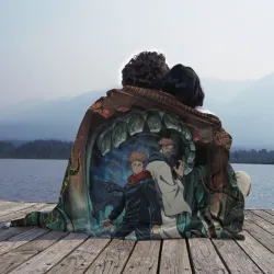 Плед 3D Jujutsu Kaisen Sukuna подземелье - фото 2