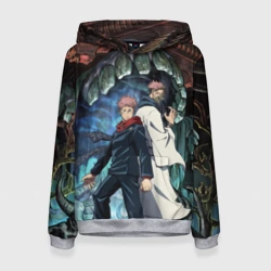 Женская толстовка 3D Jujutsu Kaisen Sukuna подземелье