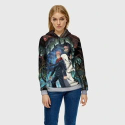 Женская толстовка 3D Jujutsu Kaisen Sukuna подземелье - фото 2