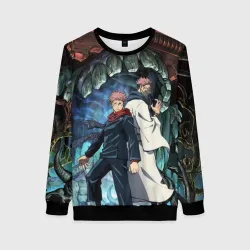 Женский свитшот 3D Jujutsu Kaisen Sukuna подземелье