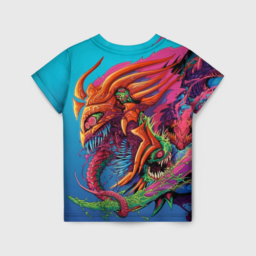 Детская футболка 3D с принтом Hyper Beast | Скоростной зверь, вид сзади #1