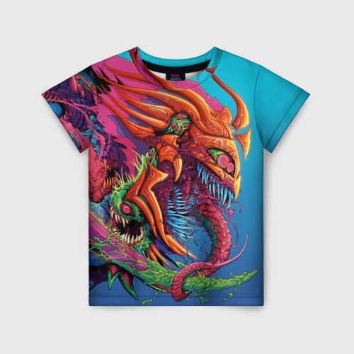 Детская футболка 3D с принтом Hyper Beast | Скоростной зверь, вид спереди #2