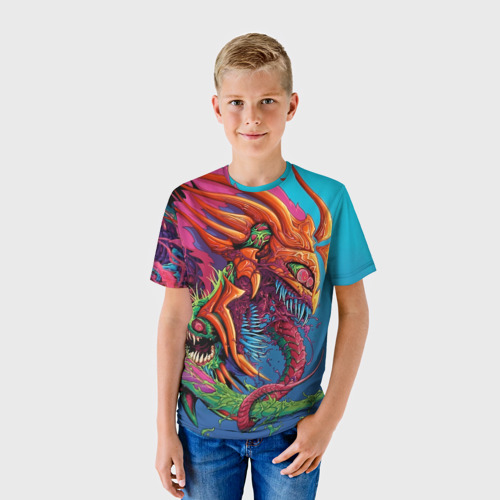 Детская футболка 3D с принтом Hyper Beast | Скоростной зверь, фото на моделе #1