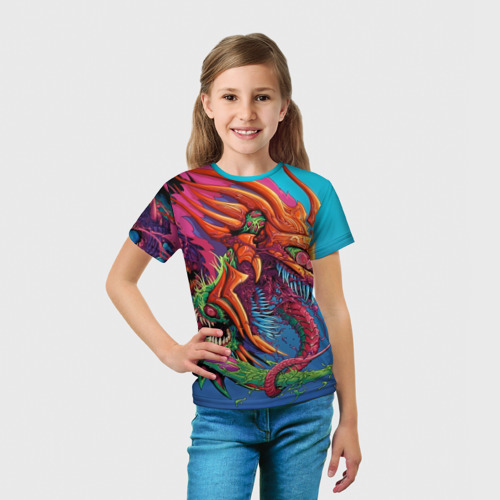 Детская футболка 3D с принтом Hyper Beast | Скоростной зверь, вид сбоку #3